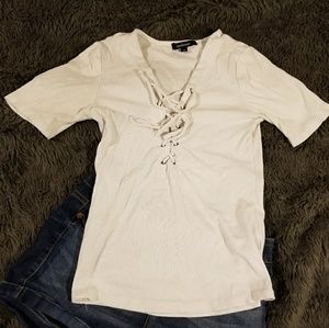 Lace Up Tee